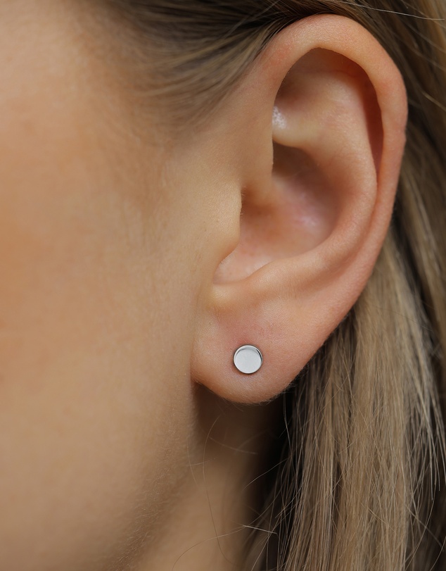 Elli Jewelry - Earrings 925 Sterling Silver Basic Round