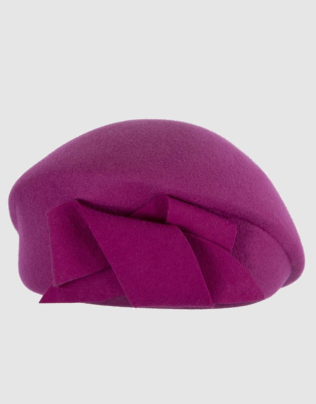 Max Alexander - Winter Fuchsia Felt Beret Hat