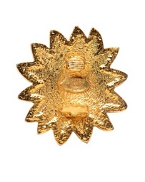 Pre-Loved by Azura Reborn - Pre-Loved CC Gold Plated Lion Sunburst Clip on Earrings