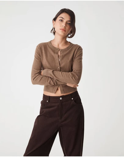 Forcast - Cassie Crew Neck Cardigan