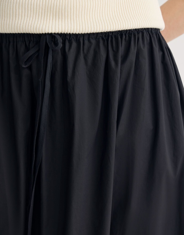 Oxford - Olive Cotton Maxi Skirt