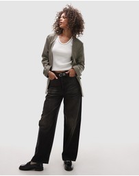 TOPSHOP - Collarless Chuck on Blazer