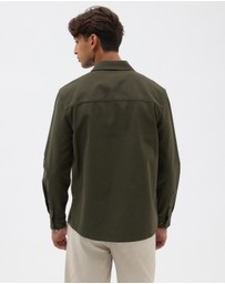 AERE - Brushed Organic Cotton Overshirt