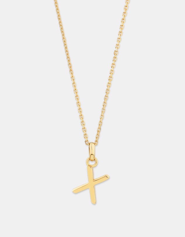 Michael Hill - X Initial Pendant in 10kt Yellow Gold