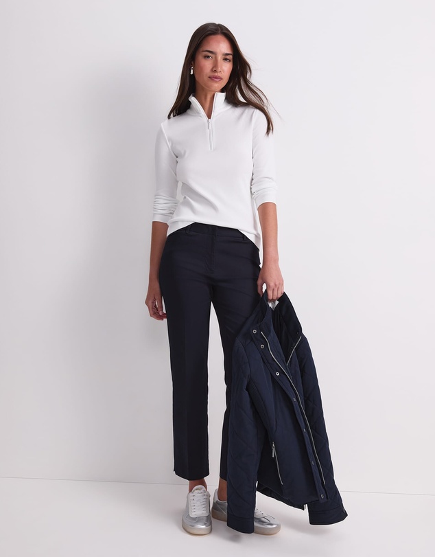 Sportscraft - Lucy Zip Funnel Neck Top