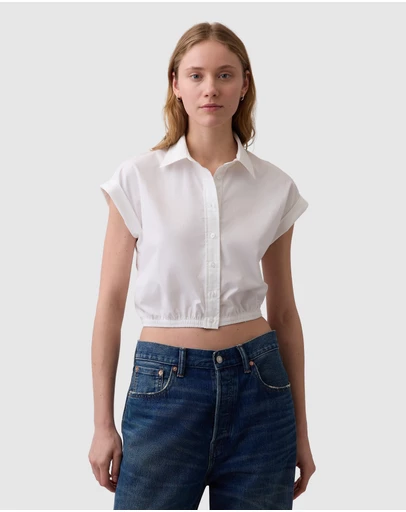 GAP - SS Cropped Shirt