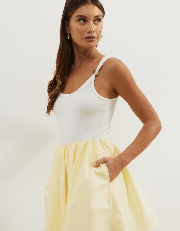 Atmos&Here - Caicos Flare Cotton Mini Skirt