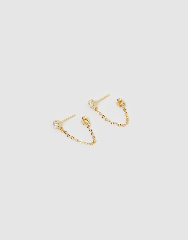 Izoa - Savannah Chain Drop Earrings