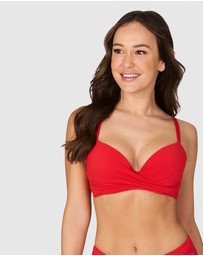 Nip Tuck Swim - Black Must Haves Ruth D DD Cup Underwire Bikini Top