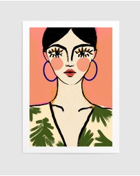Olive et Oriel - Big Eyes by Treechild Art Print