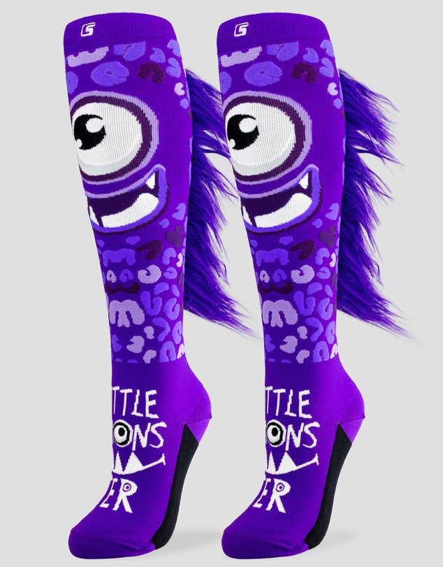 Crazy Skates - Crazy Socks Monster Purple Knee-High Socks