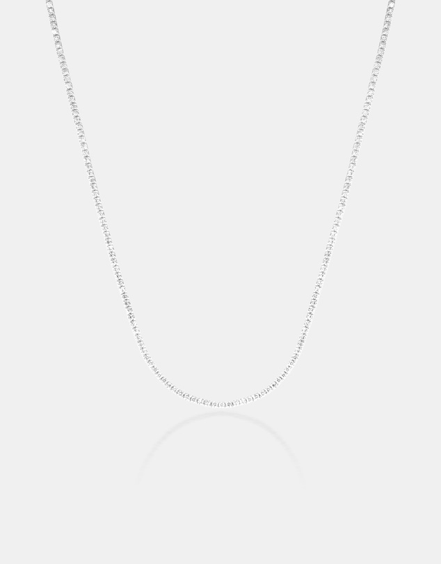 The Silver Collective - Tennis Necklace Fine Silver
