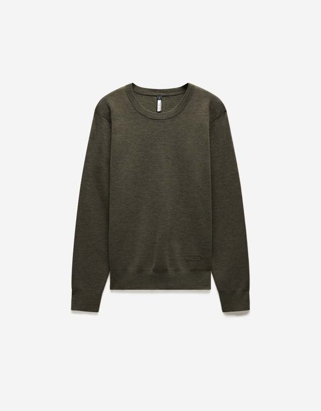 Calibre - Merino Wool Crew Neck Sweater Khaki