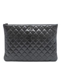 Pre-Loved by Azura Reborn - Pre-Loved Large Quilted Iridescent Patent O Case Clutch