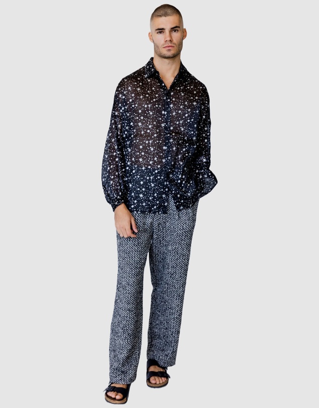 Justin Cassin - Starboy Star Sheer Shirt