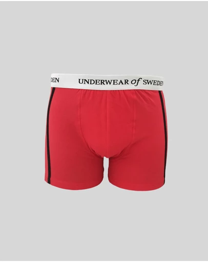 Underwear Of Sweden - Men's Boxer Shorts - Red and Black (x3 pack)