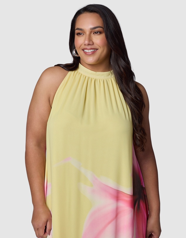 Pink Dusk by Curve Project - Savage Heat Maxi Dress