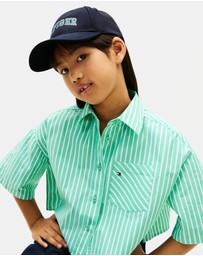 Tommy Hilfiger - Kids' Logo Embroidery Twill Baseball Cap - Kids