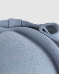 Max Alexander - Felt Light Blue Pillbox Hat