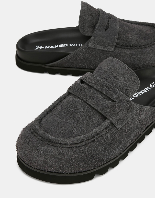 Naked Wolfe - Cord Dark Grey Hairy Suede