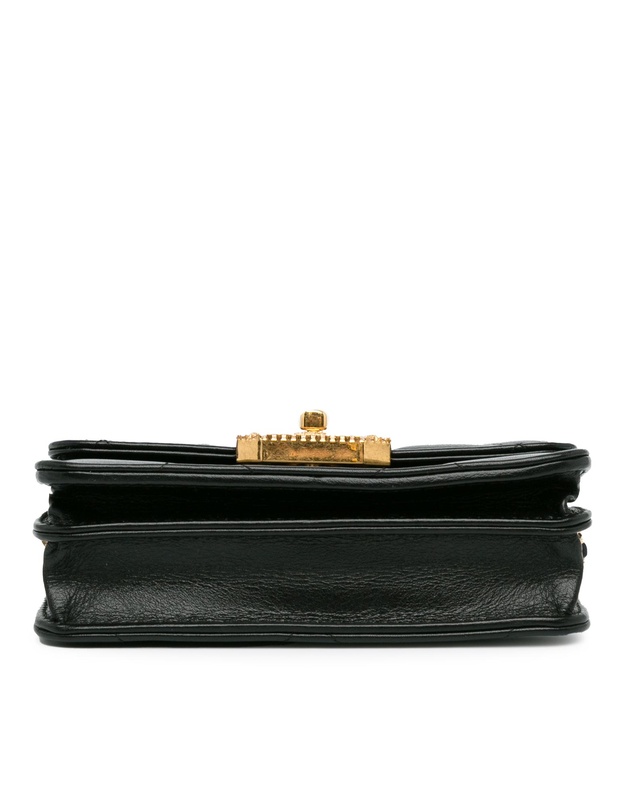 Pre-Loved by Azura Reborn - Pre-Loved chanel Quilted Leather Wallet-on-Chain with Decorative Embellishments and Chain Shoulder Strap