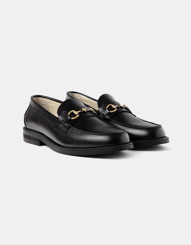 Duke + Dexter - Wilde Black Plus Bit Loafer - Men's