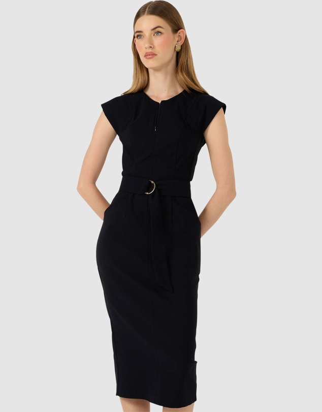 SACHA DRAKE - Zip Front Fitted Dress
