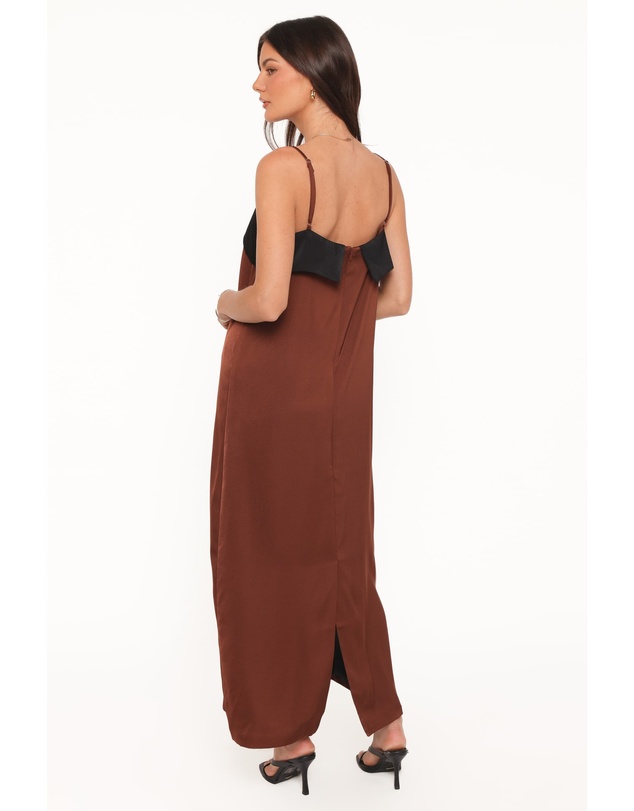 Petal & Pup - Cartia Midi Dress - Black/Brown