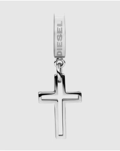 Diesel - Steel Silver Tone Earring