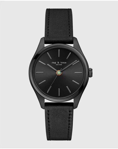 rag & bone - Rag & Bone Dean Black-Tone Analogue Watch