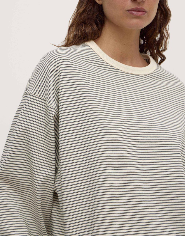 Assembly Label - Malone Stripe Wide Sleeve Tee