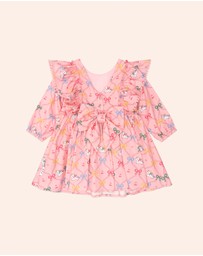 Huxbaby - Unicorn Bow Dress - Babies-Kids