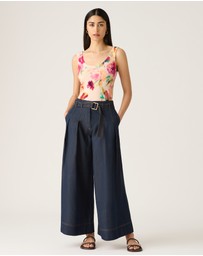 MOS The Label - Cleo Denim Wide Leg Pant