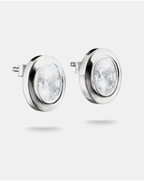 THOMAS SABO - THOMAS SABO Oval Stud Earrings with Zirconia Stones Silver