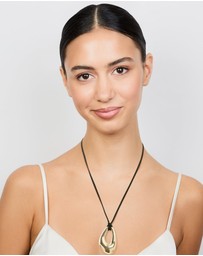 Lovisa - Gold Plated Cord Open Oval Long Necklace