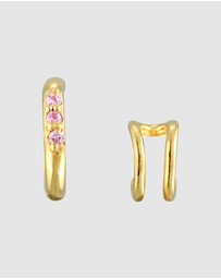 Haze & Glory - ICONIC EXCLUSIVE - Earrings Glam Earcuff Set in 925 Sterling Silver Gold Plated