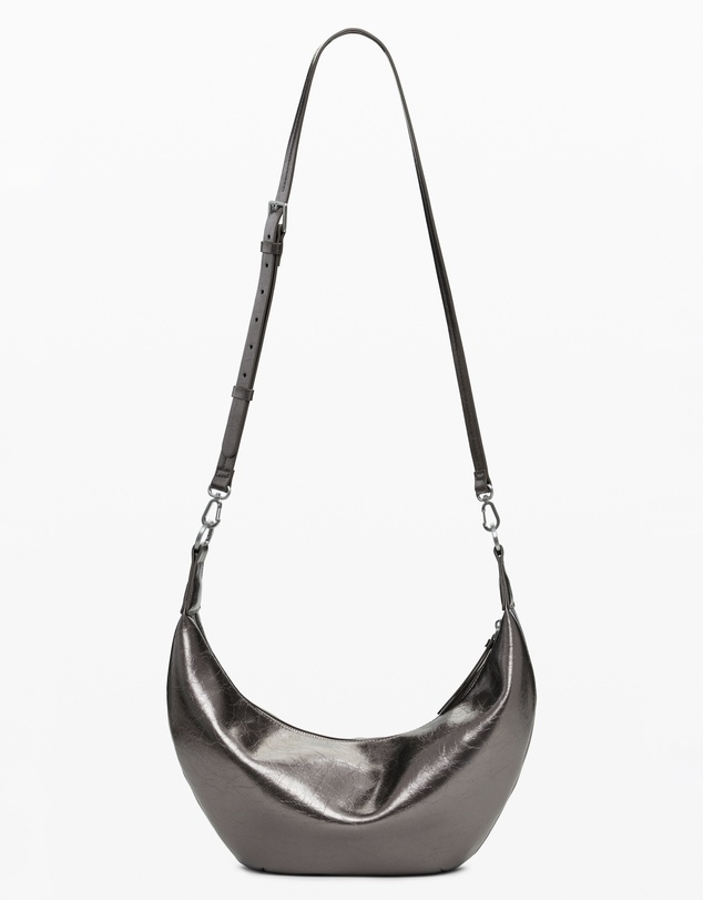 Desigual - Medium metallic crossbody bag with 3D logo