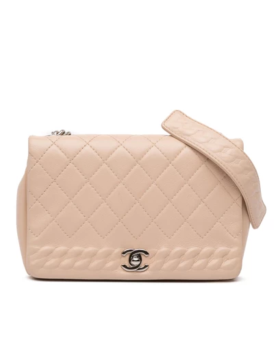 Pre-Loved by Azura Reborn - Pre-Loved Quilted Calfskin Chain Embossed Flap