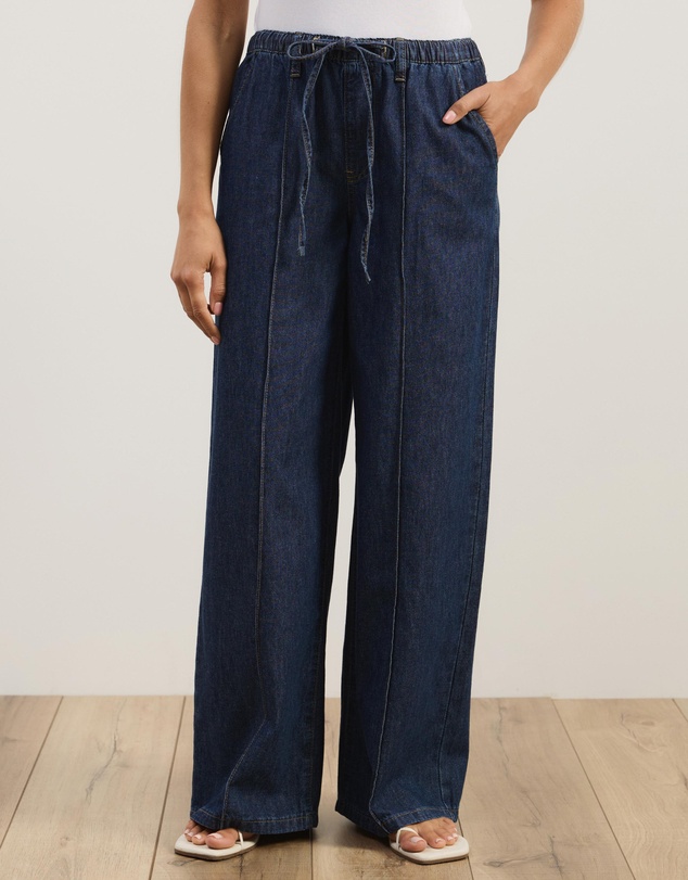 Atmos&Here - Alma Denim Chambray Pants