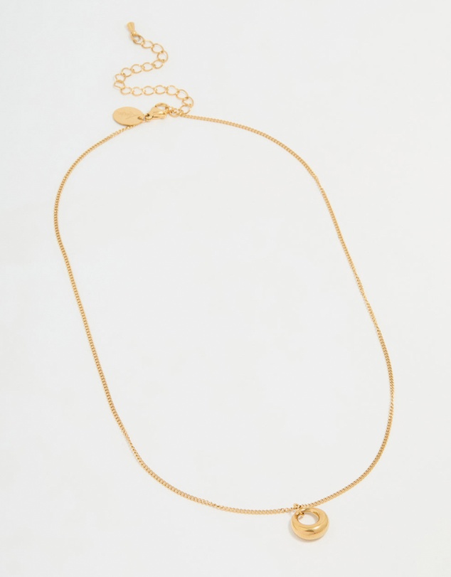 Lovisa - Waterproof Gold Plated Stainless Steel Bold Pendant Necklace