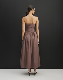 Revibe - Repaired AERE Kiera Strapless Midi Dress - AU 14