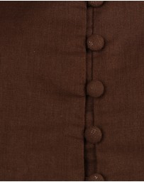 Petal & Pup - Daniella Linen Vest - Chocolate Brown
