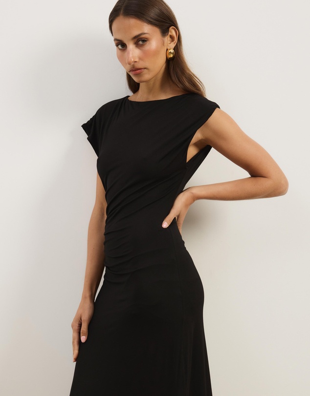 Atmos&Here - Ruth Jersey Midi Dress With Side Split