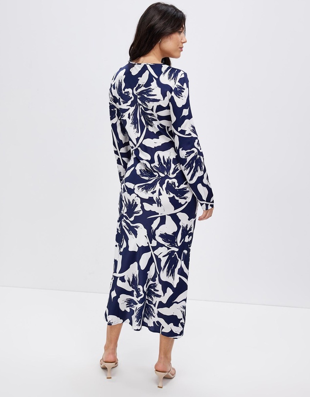 Third Form - Untamed Bias Tie Up Maxi Dress