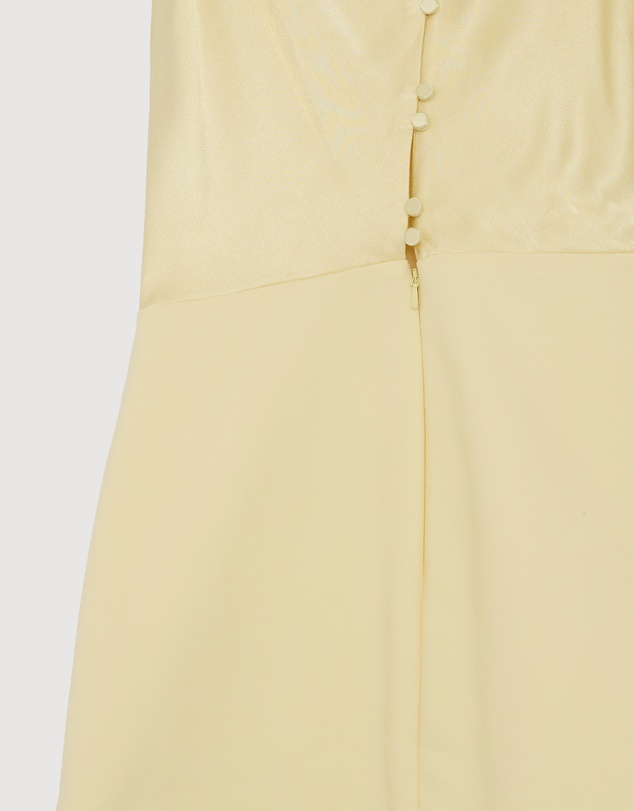 Revibe - Repaired Shona Joy Dillon Contrast Draped Cowl Mini Dress - AU 10