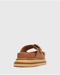 Betts - Harland Leather Flatform Slides