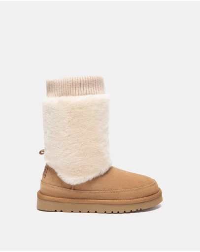 EVERAU - Australian Shepherd Ugg Short Millen Double Faced Sheepskin Upper UGG Boots