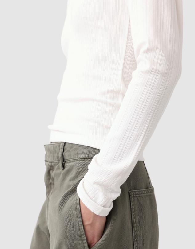 GAP - LS Luxe Modern Scoop T-Shirt