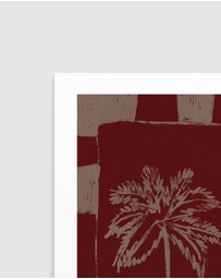 Olive et Oriel - Palm Paradise by Shatha Al Dafai Art Print