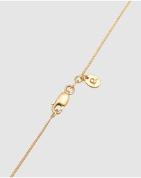 Elli Jewelry - Necklace Pendant Zirconia 925 Sterling Silver Gold-Plated